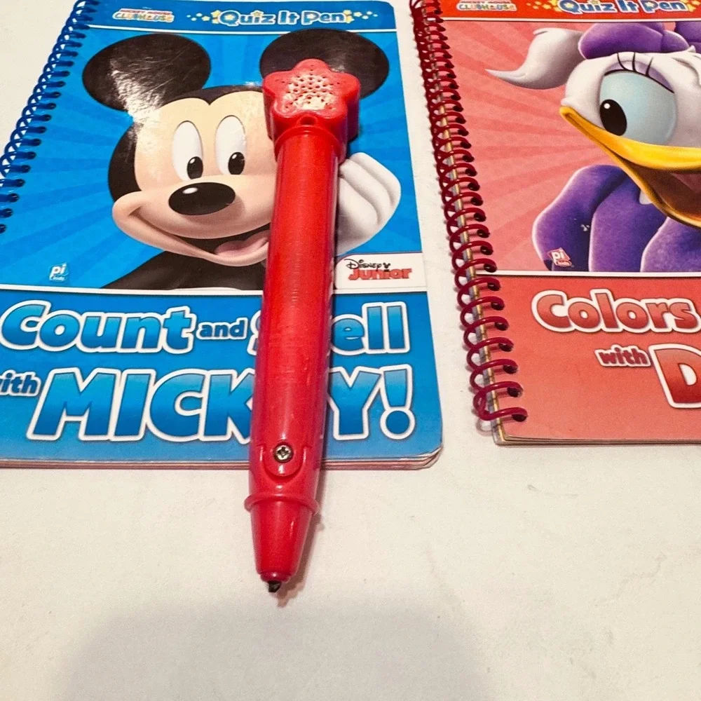 Disney Mickey Mouse Clubhouse Quiz It Pen‎ 4 Book Set Interactive Learning Toy